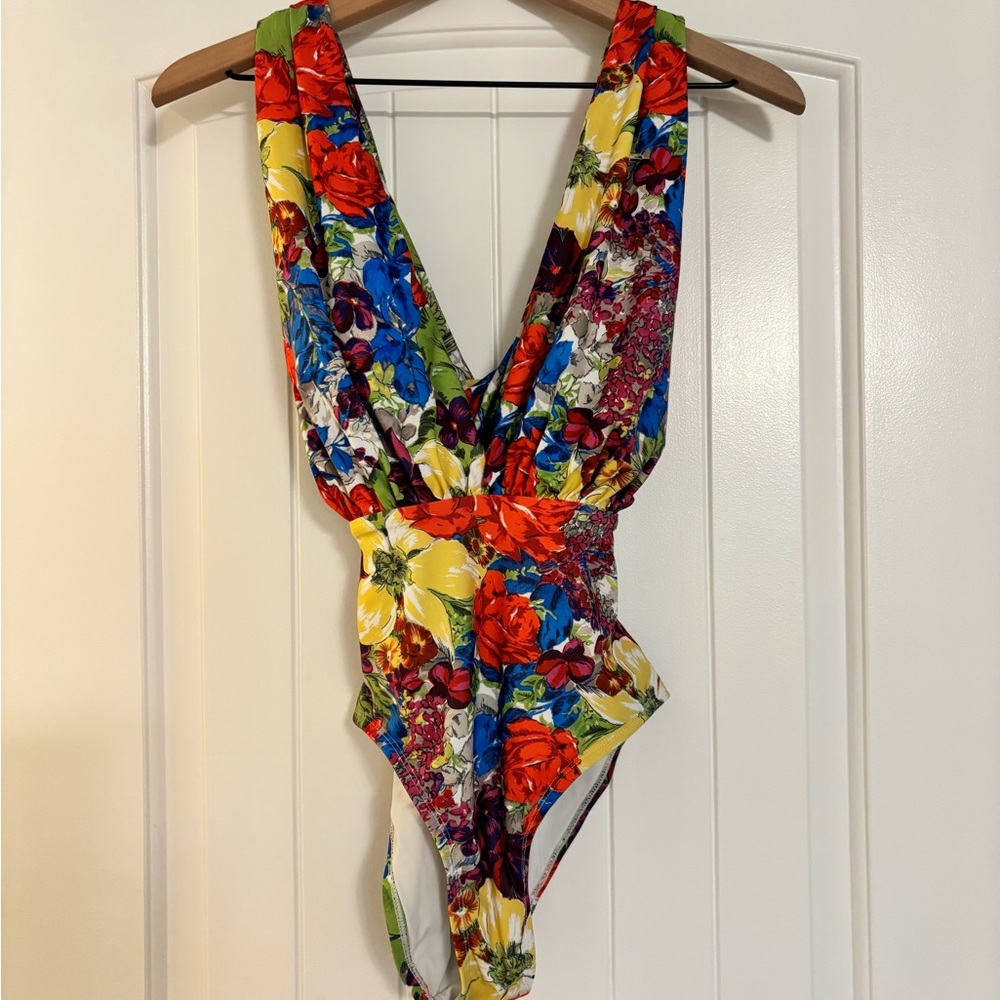 Anthropologie Multicolor Floral Swimsuit